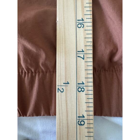 Victoria’s Secret Parachute Jacket Womens XL Slouchy Cropped Brown Bronze - Picture 16 of 16